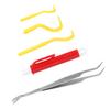 Tick Removal Tool Kit for Dog Cat Ticks RemoversRemover Pen Stainless Steel Tweezers(Green Ticks