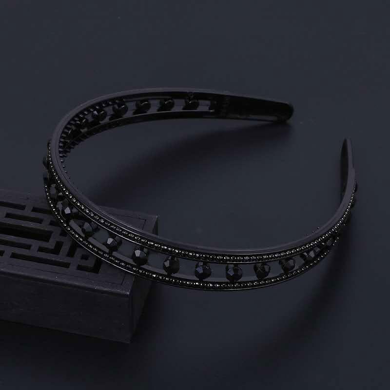 Simple Headband Rhinestone Hair Hoop Bands Flower Crystal Non-slip Bezel Hairbands Women Jewelry Girls Hair Accessories Headwear