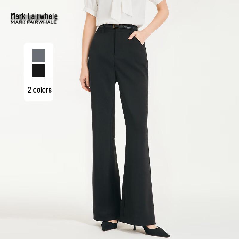 MARK FAIRWHALE Women s Black Flared Suit Pants XL