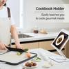 Elastic Page Clips Foldable Desktop Riser Stand Multifunctional Rotatable Acrylic Book Stand Adjustable Book Holder