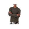 Emporio Armani EA7 Unifarbenes Rundhals-Langarm-T-Shirt Herren Oberteile Dunkelgrün 8NPT55-PJM5Z-1866
