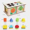 Montessori Color Shape Sorting Box Wooden Toys Color Shape Sorting Toy Preschool Early Learning Educational Toys Gifts for Kids