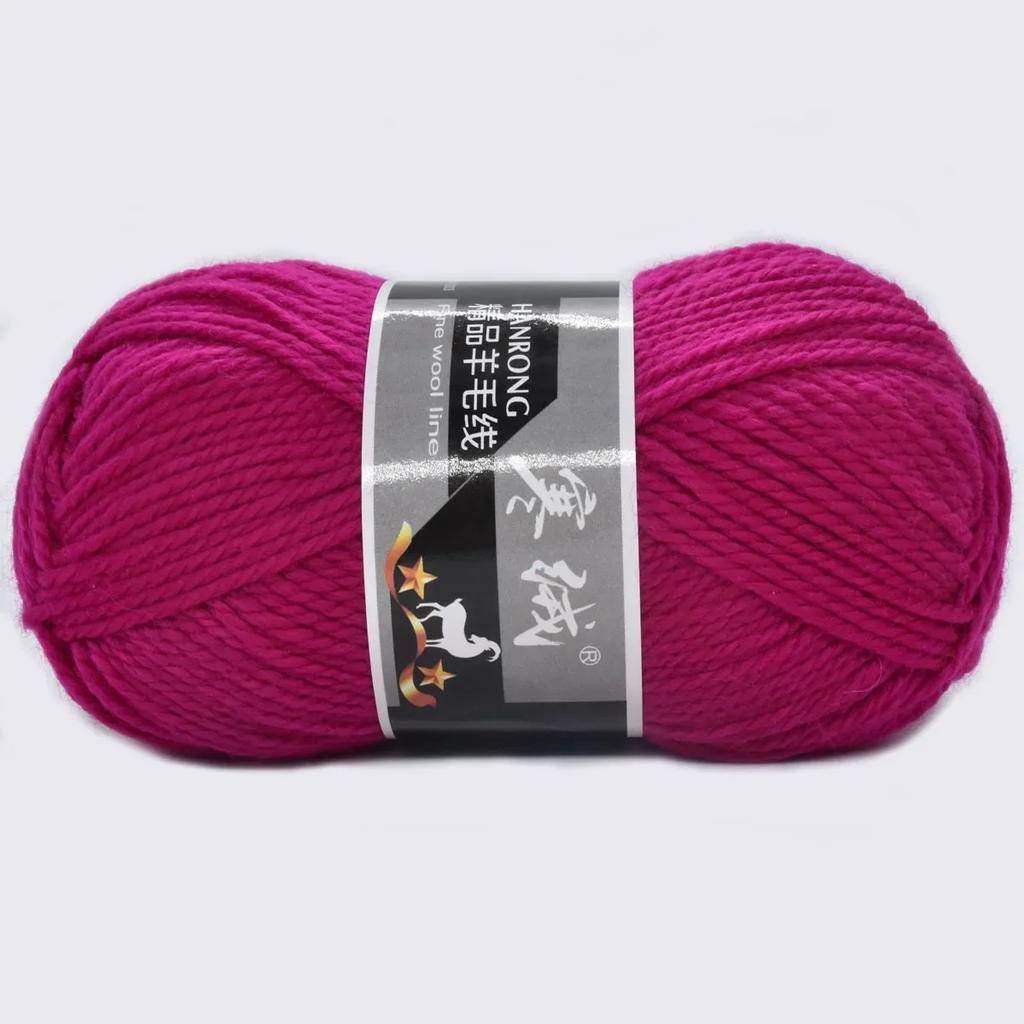 6 stk Supertykt Ullgarn 300g (10.56oz) for Strikking & Hekling Rask DIY Chunky Teppe Sjal Skjerf Ullbukser Tykt Håndverksgarn