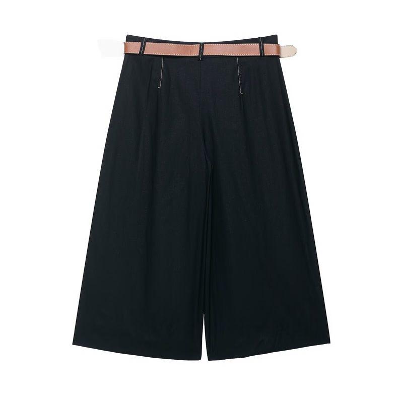 Araltay New Arrival Fashion Style Women's Clothing Fashion All-Match Long Pleated Belt Bermuda Shorts 8288723