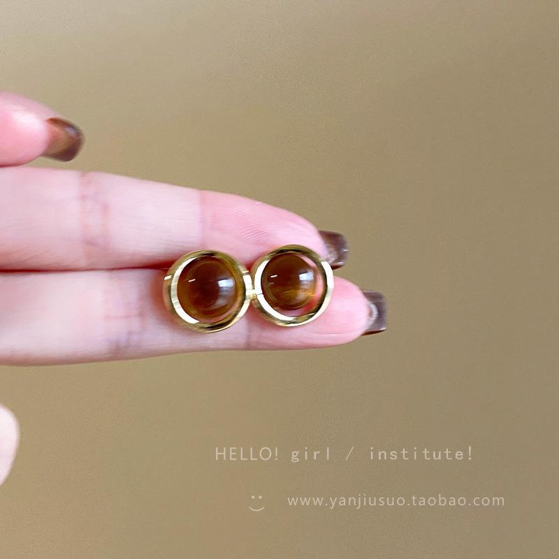 Pearl Asymmetrical Earrings: Elegant Autumn/Winter European & American Style