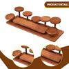 Wooden Tiered Riser Display Stand Wood Shelf Plant Dessert Perfume Rack Organizer for