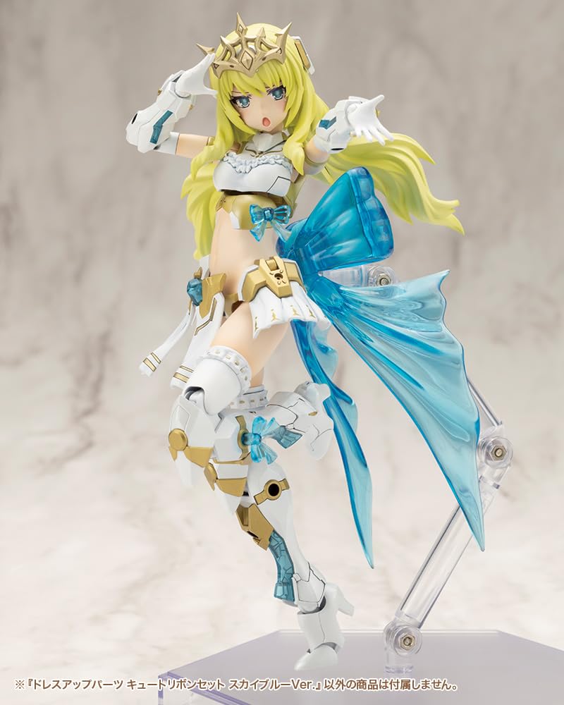 Kotobukiya Modeling Support Goods Dress Up Parts Cute Ribbon Set Sky Blue Total Length 100mm Plastic Model M.S.G Ver. Approx. Non-scale