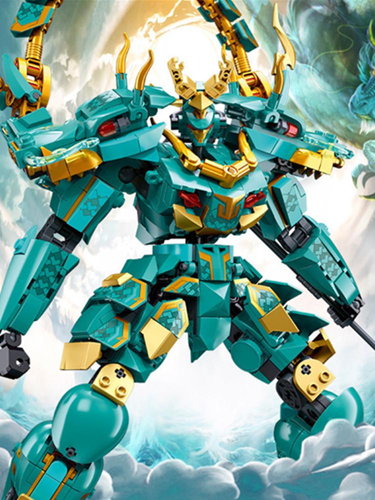 NEW Mechanical Climbing Titans Mechas Battle Robot Dragons Black Season 16 Building Blocks Classic Model Sets Bricks Kids Kits