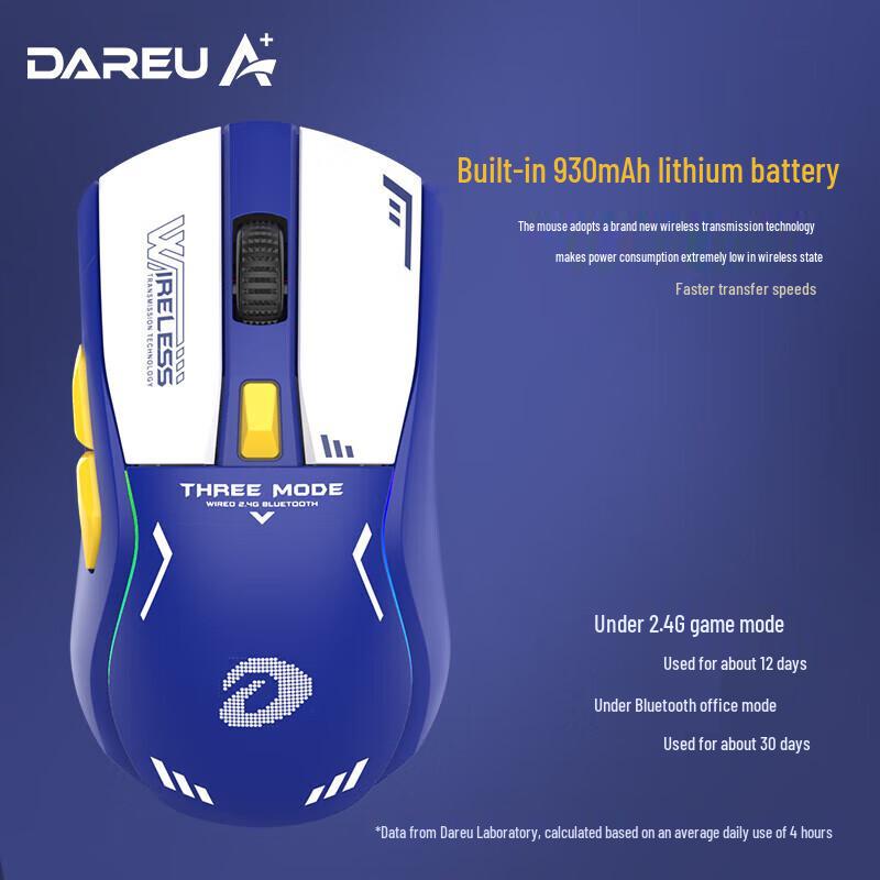 DAREU A950 Tri-Mode Wireless Gaming Mouse