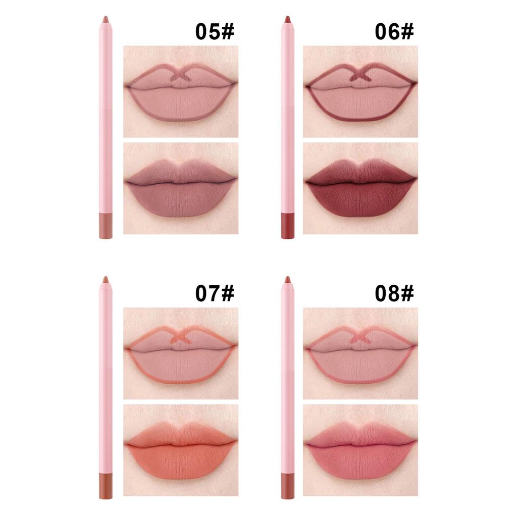 Multi Stick Lip Liner Makeup Products, 12pcs/set Long Lasting Lip Liners Set, Waterproof Lip Liner Pencil Suitable For All Occasions Lip Makeup