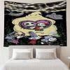 The-Nightmare-Before-Christmas Print Tapestry, Backdrop, Easy Setup, Ideal for Bedroom, Office & Living Room, with Aesthetic Wall Hanging Decor.