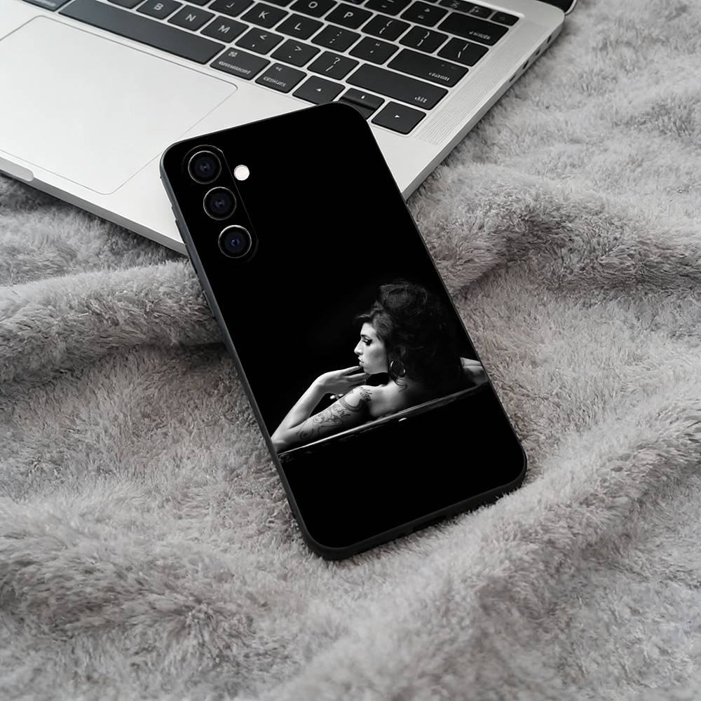 

A-Amy Winehouse Phone Case For Samsung Galaxy A73,A71 A72,A70,A53,A52,A51,Soft Silicone Black Cover Samsung a514g