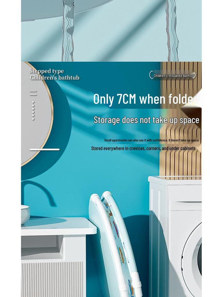 Upgraded Foldable No-Installation Bath Bucket for Adults and Children