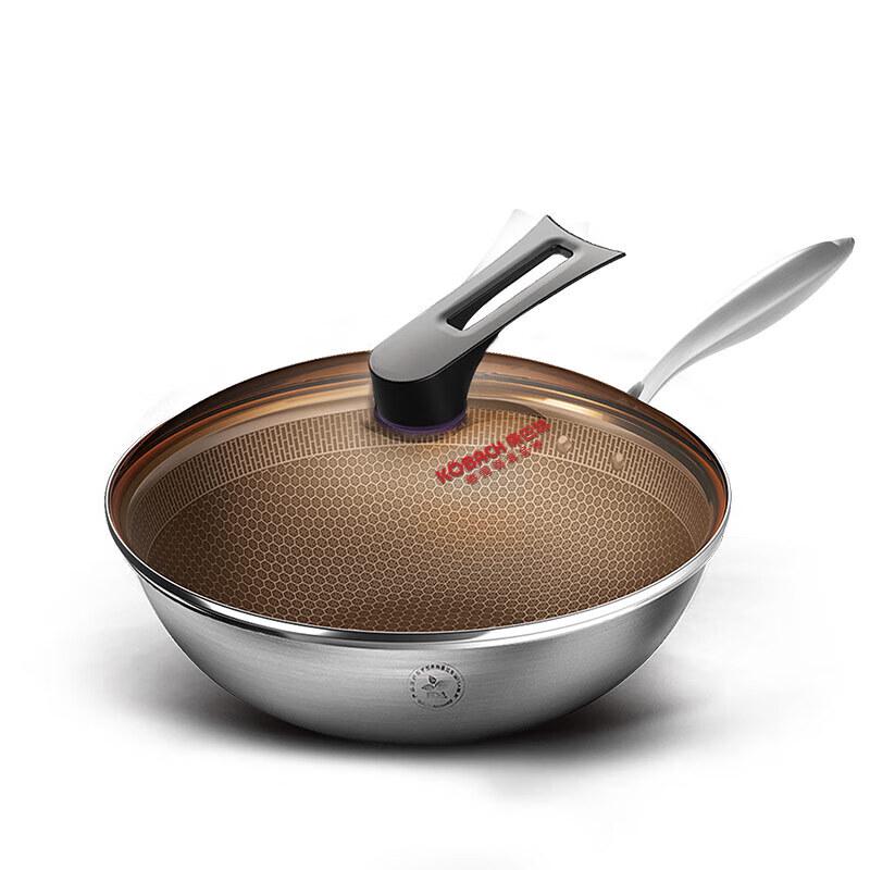 Kangbach CLK32D12 Elite 32cm Wabe Edelstahl Wok