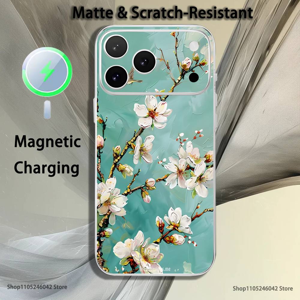 

Vaporwave Arizona Magnetic Wireless Charging Transparent White Phone Case For iPhone 17,16,15,14,13,12,11,Pro,Max,Plus iPhone17air
