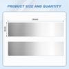 2pcs Door Kicking Plates Durable Metal Plate with Screws Prevent Door from Kicking