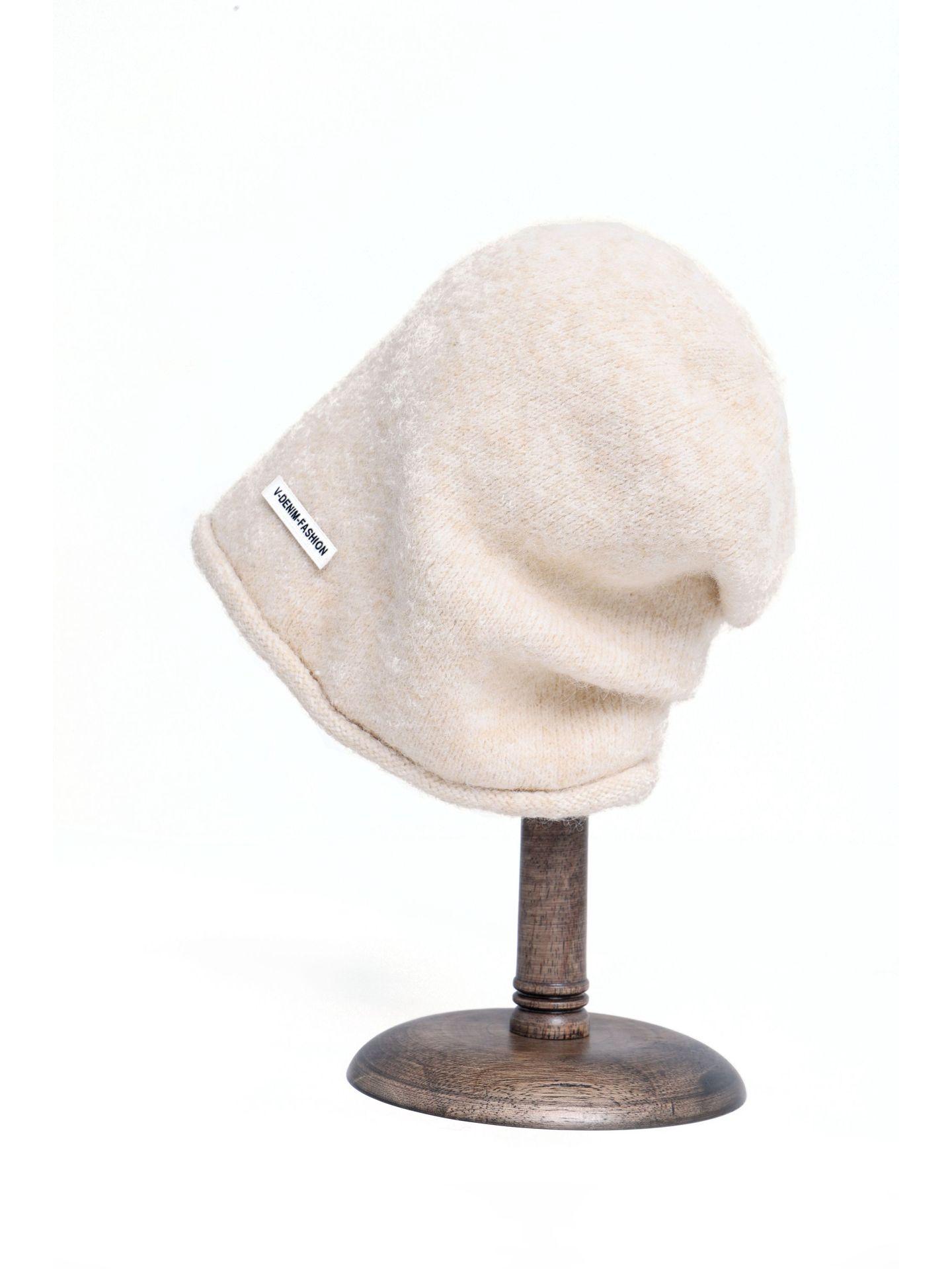 

Женская пушистая зимняя шапка-бини с защитой ушей - Маленький размер для лица, теплая шапка-пуловер