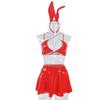 Sexy Bunny Girl Lingerie aus glänzendem Leder für den Valentinstag