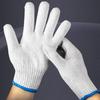 Durable And Safe 24Pcs Protective Gloves Cotton Thread Gloves Work Thick Nylon White Yarn Wear Resistant Cotton Thread Gloves