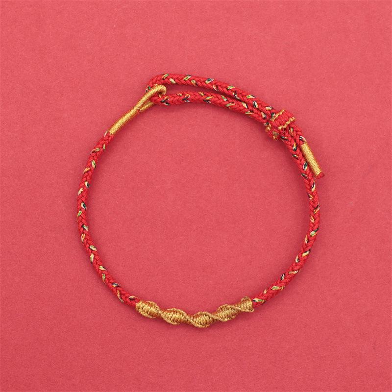 2025 Year of the Snake Red Rope Bracelet: Twelve Zodiac Eight Guardian Gods Hand-Woven for Men & Women