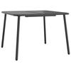 VidaXL Table de jardin anthracite 100x100x71 cm acier 362738