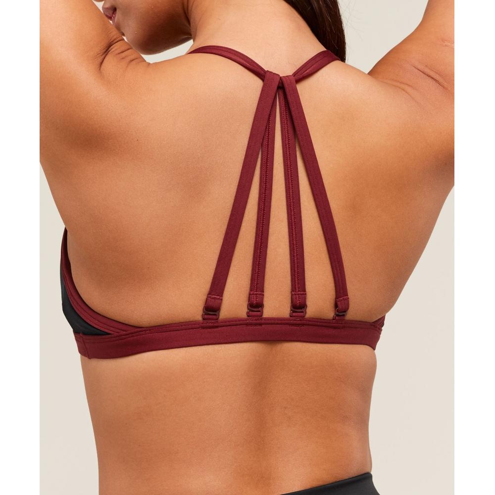 Gymshark Minimal Sports Bra Black Sets Red B3a2j Rb30