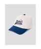 Saendeusaundeu (Unisex) Big Wave Logo Cap Blue & Ivory