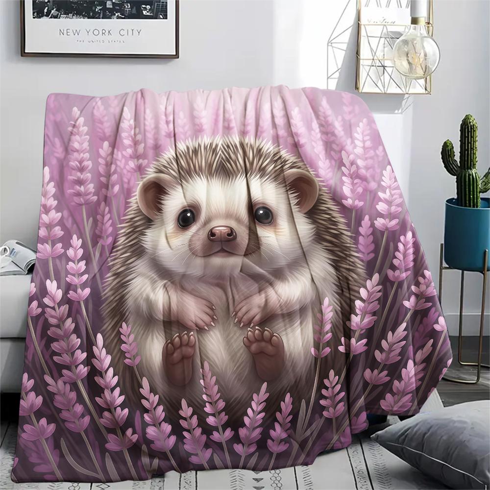 1 Manta de Franela con Estampado de Dibujos Animados, Alta Calidad, Cómoda para Todas las Estaciones, Decoración del Hogar, Calidez y Confort, Perfecta para Regalo de Navidad o Cumpleaños