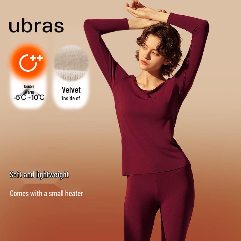 

Ubras Women s Diamond Collar Extra Warm Base Layer Set M