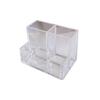Clear Acrylic Multifunctional Pen Holder - Simple Style for Office & Student Desk Storage