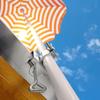 1Pc Courtyard Umbrella Stand Clamp Heavy Duty Metal Umbrella Holder Ajustable Outdoor Umbrella Base And Mount Chair Clamp