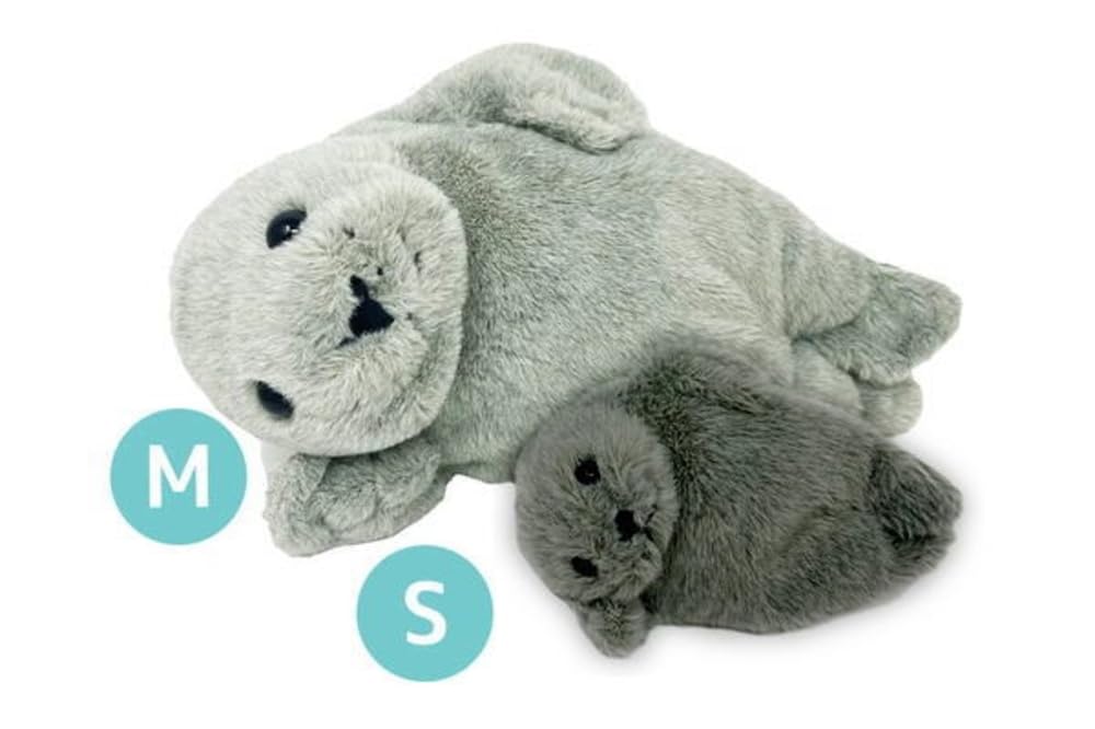 Naitou Design Underwater Walk Plush Toy Medium Grey A Day in the Life of a Seal 038943