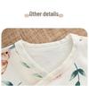 Unisex Baby Long Sleeve Snap Button Cotton Bodysuit with Belly Protection for Early Spring/Summer