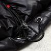 Shiny Cotton Jacket Unisex Short Hooded Thickened Cotton Coat Warm Outerwear Fashion Cold-Weather Clothing
