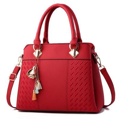 Damenhandtasche Damen-Handtasche Große Kapazität Tasche für Mütter mittleren Alters Umhängetasche Messenger Bag Trendige Ledertasche