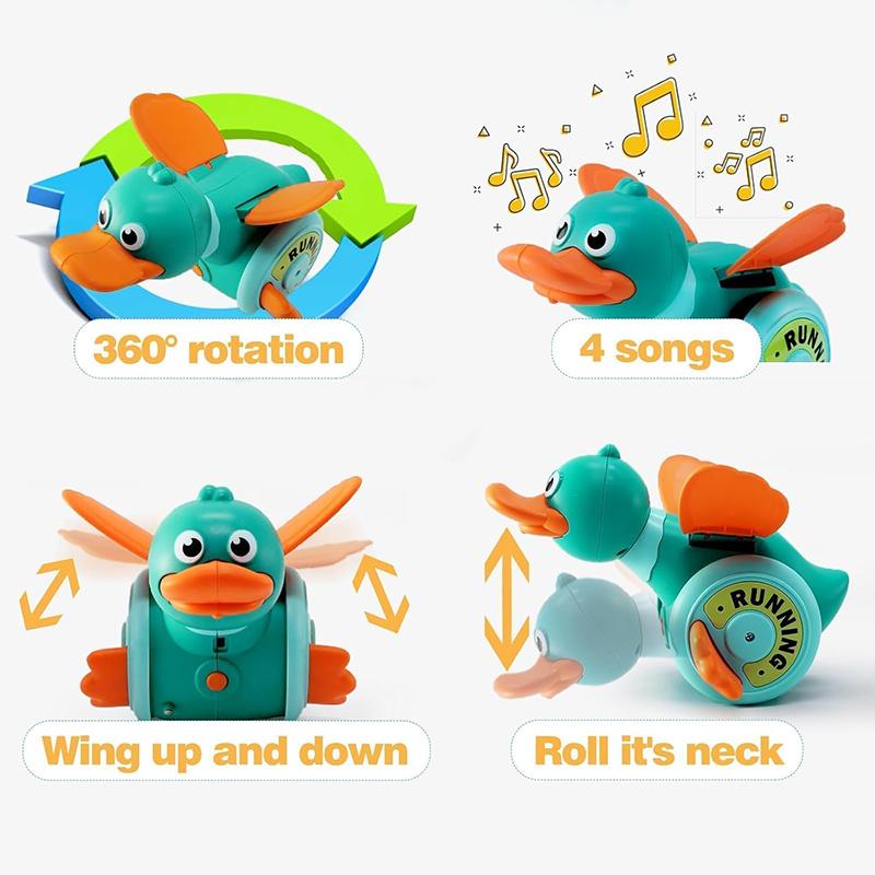 Baby Musical Duck Toys Dancing Walking Duck with Music Lights Baby Toy Crawling Toys Learning Toys for Toddler for Boys Girls