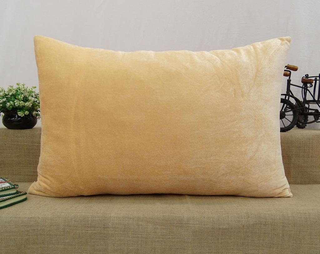 Dekorativer Kissenbezug, Überwurf, Beige, Heimdekoration, Kissenbezug aus Samt – wählen Sie