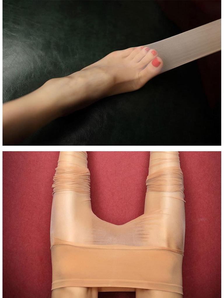 Aurora Ultra-Thin Pearlescent Seamless Pantyhose - Black Transparent Stockings for Women