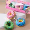 1/2/3Pairs Of Colorful Donuts Pattern Trendy Socks Are Suitable For Christmas Valentine's Day Gifts On Halloween