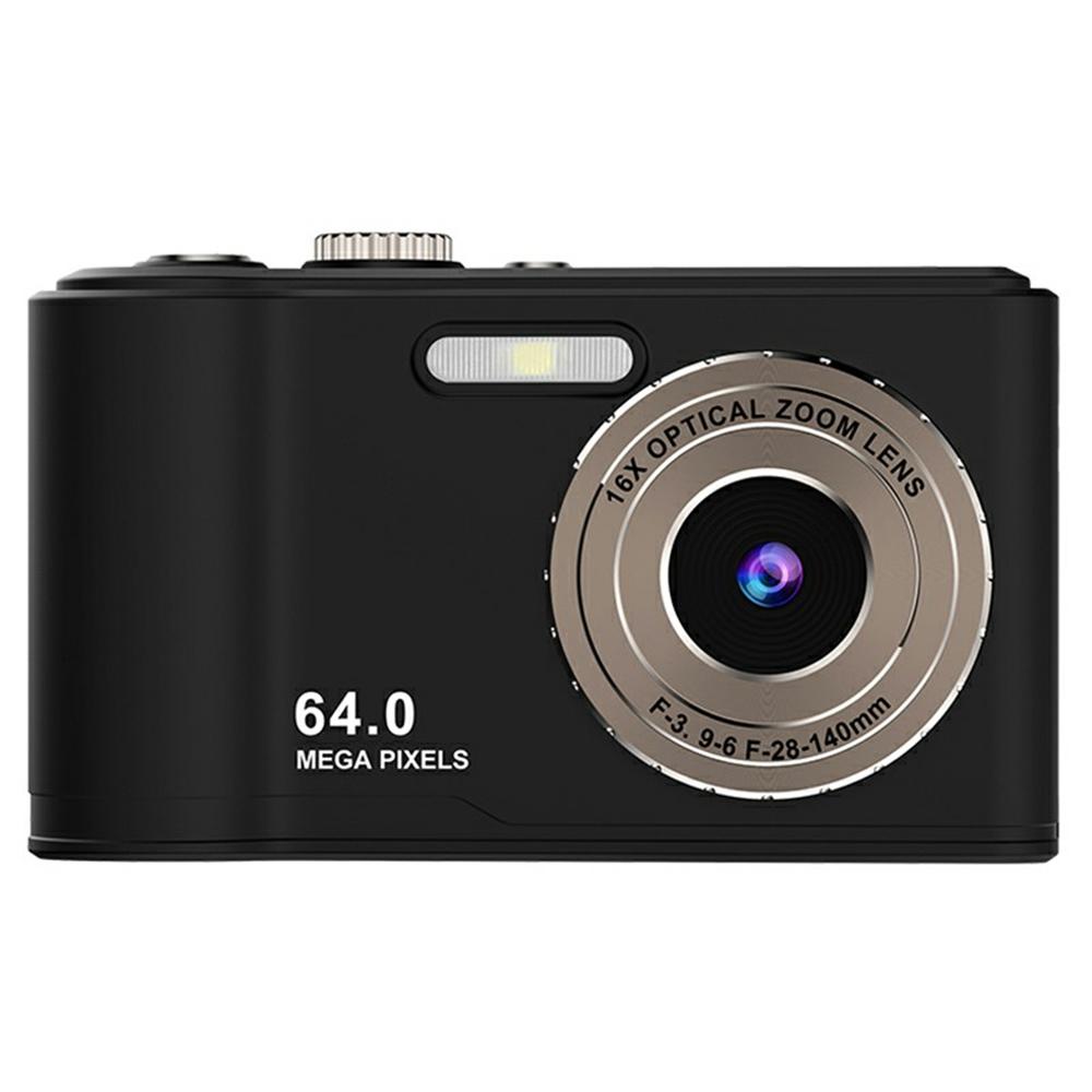 

Q21 2.8 Inch IPS HD Screen Dual Lens CCD Digital Camera 16X Digital Zoom Video Recorder with 64G Memory Card+Card Reader Black