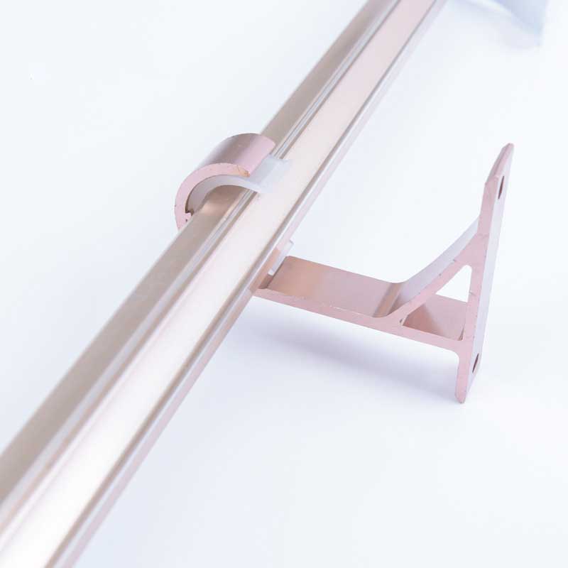 1pcs Aluminum Alloy Curtain Pole Beautiful And Durable Roman Pole Bracket Wall Hook Top Mounted Side Mounted Bracket Base