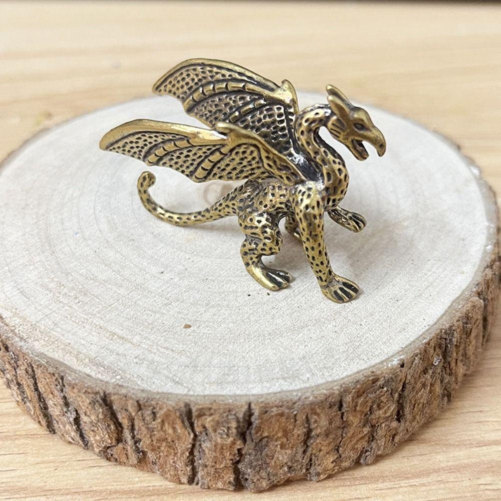 Chinese Mythical Pterosaur Dragon Ornament Mythical Beast Figurines  Home Desk Decorations