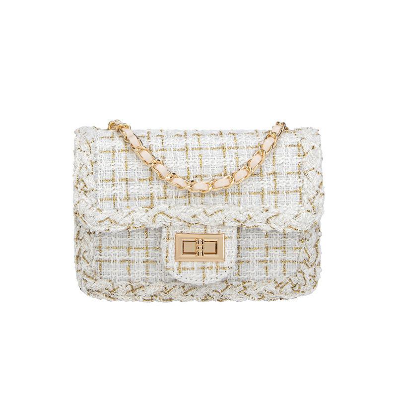 

Детская сумка через подмышку Сумка-цепочка на одно плечо Сумка через плечо Маленькая квадратная сумка белый