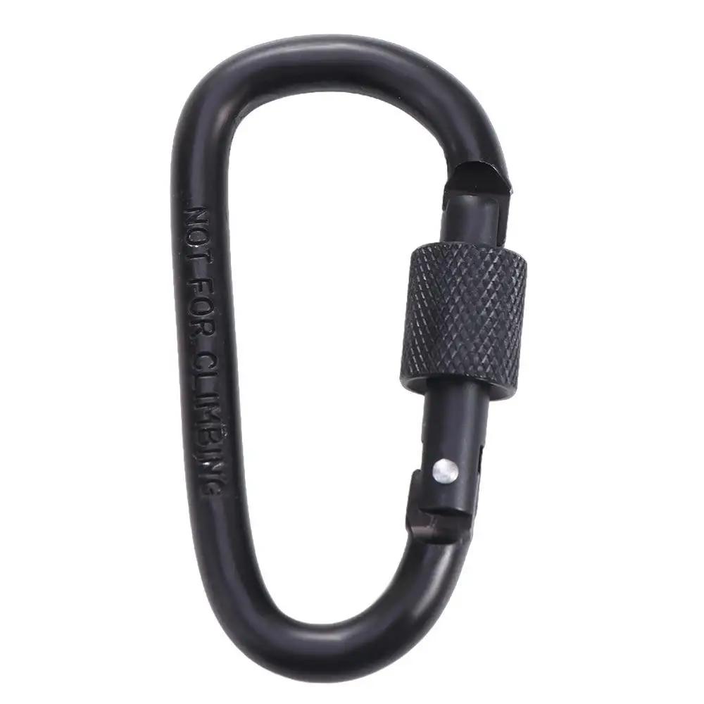 Seil Schnalle D-Form Karabiner Karabiner Schlüsselanhänger Karabiner Clip Touristen Haken Angelkarabiner Schnalle Wasserbecher Schnalle