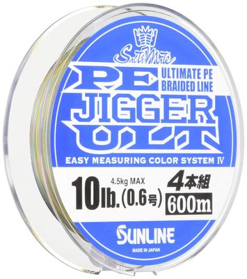 SUNLINE PE Line Saltimate Jigger ULT 4 Piece Set 600m 10lb 0.6