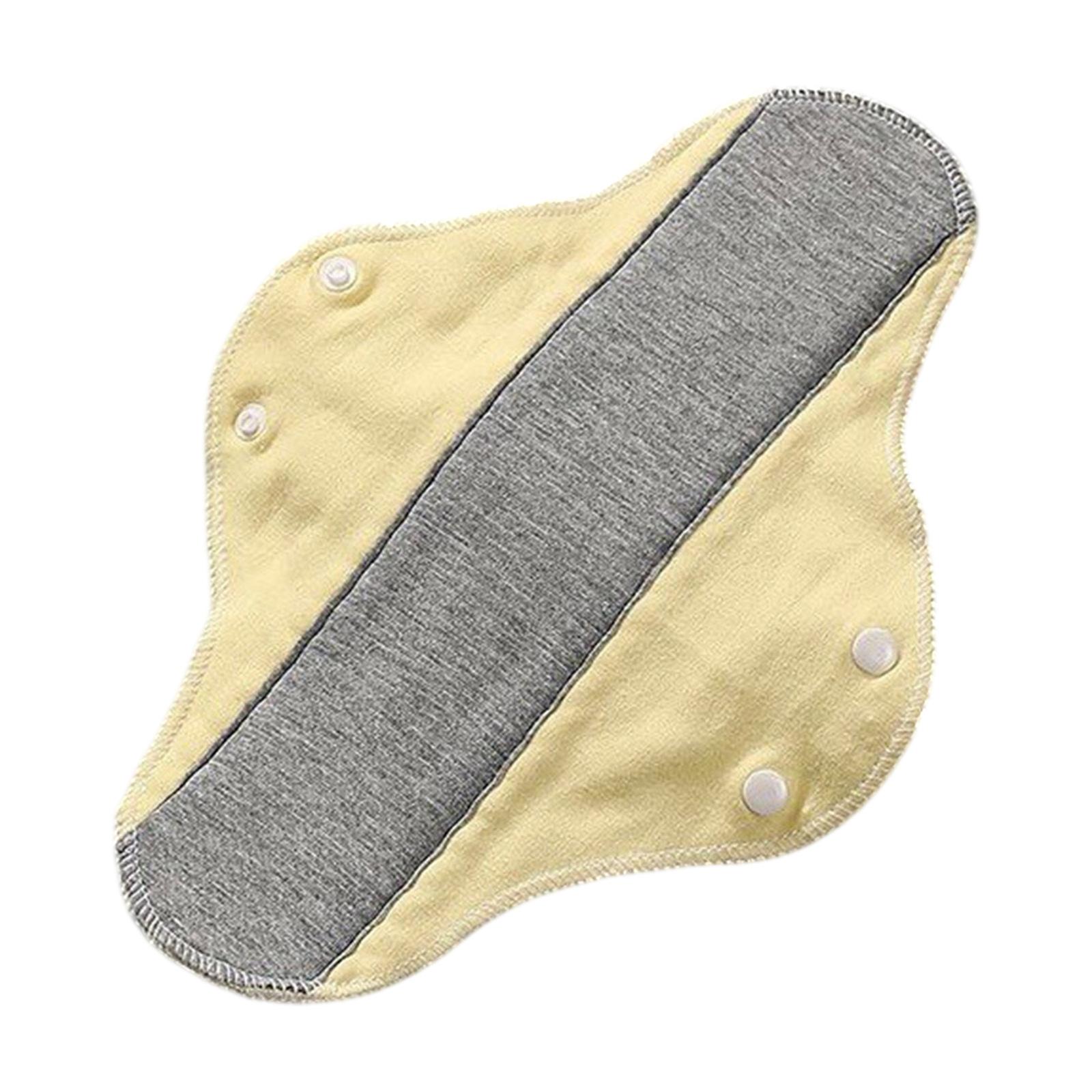 

Washable Cotton Pads Reusable Sanitary Napkin -Leak Urine Pad One Size жовтий