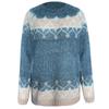 2020 Women's Autumn/Winter Casual Loose Mohair Chunky Knit Jacquard Sweater