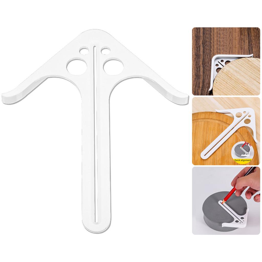 Multipurpose Wood Center Positioning Tool Lightweight ABS Ergonomic Design Suitable For Various Materials And Projects