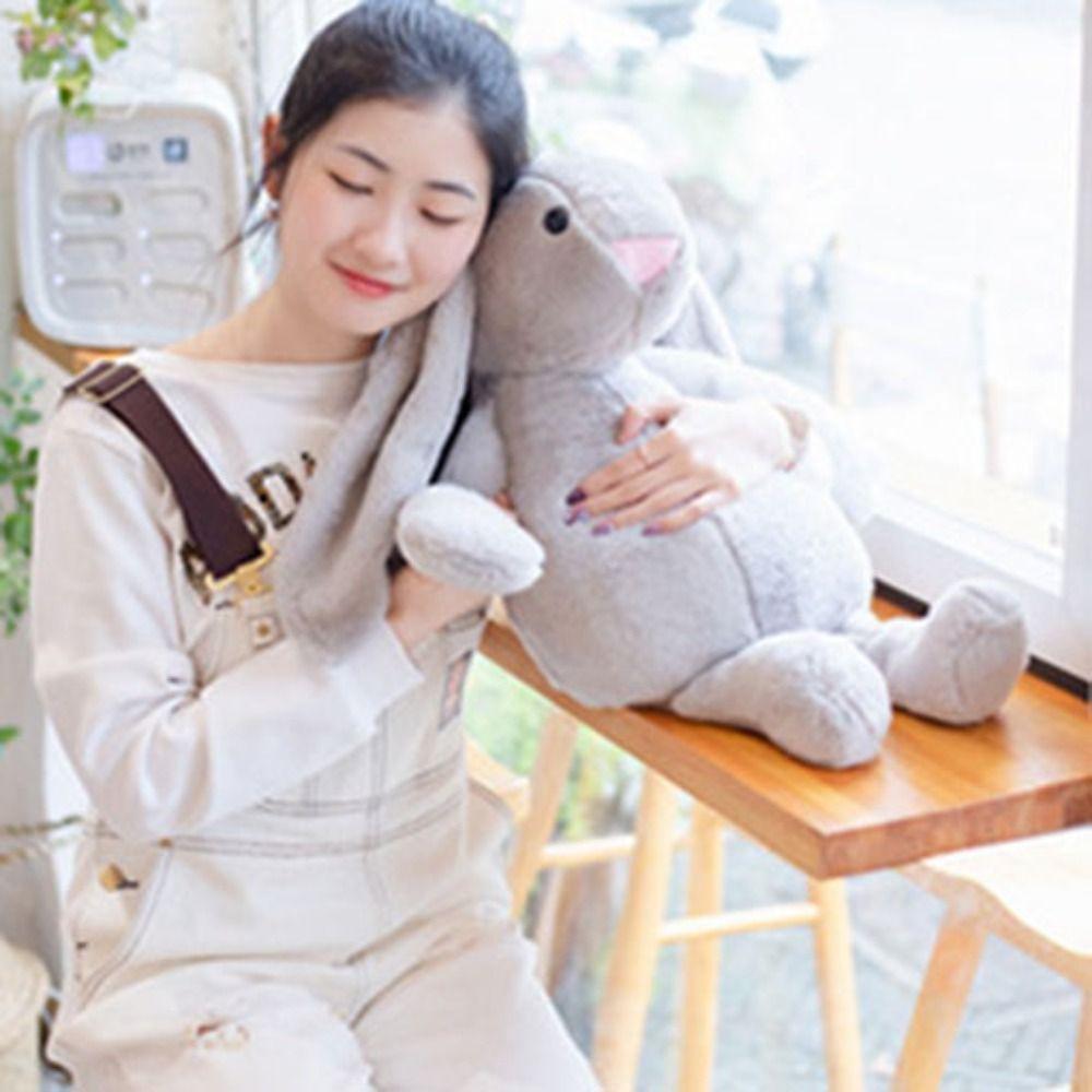 Soft Easter Bonnie Rabbit Doll With Long Ears Plush Bunny Toys  Children Girl