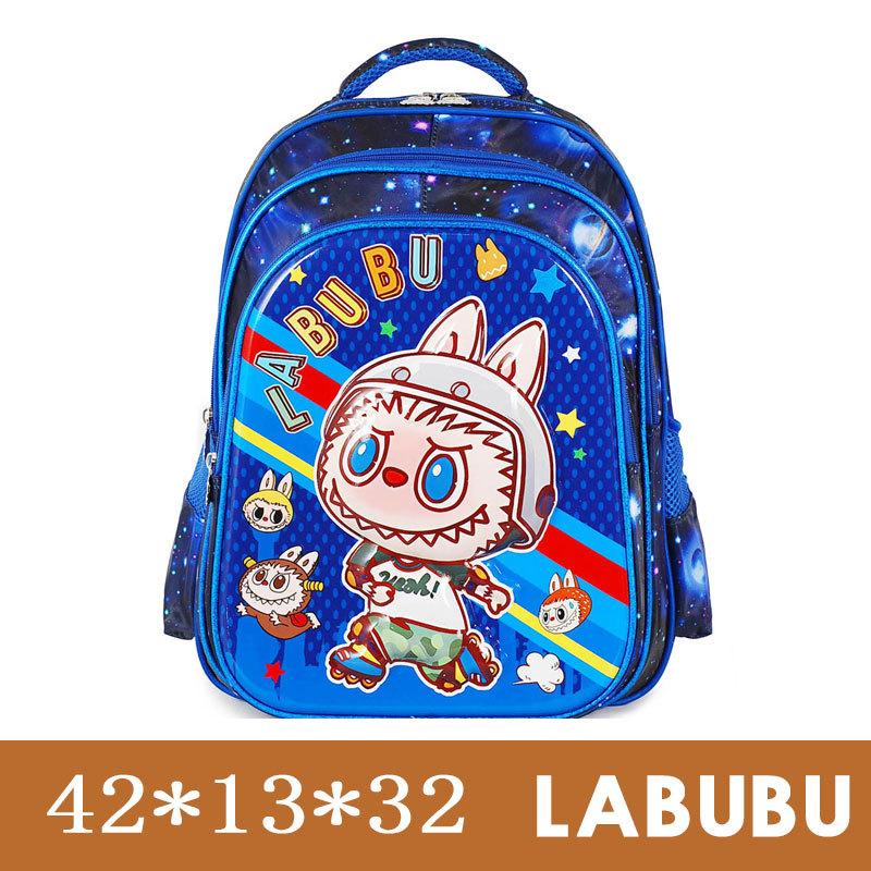Labubu School Bag Cartoon School Bag Cute 16 Inch Large Capacity 3D Hard Shell School Bag Backpack